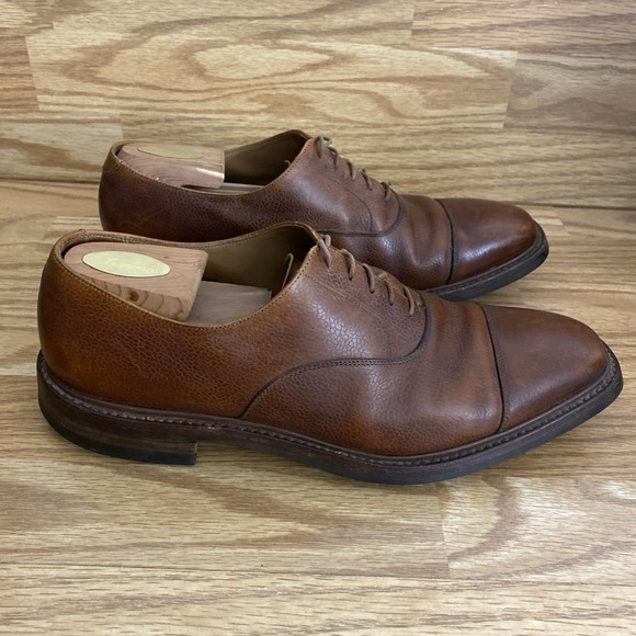 Crockett & Jones Barnet Mens US 11 1/2 Brown Leather Cap Toe Dress Shoes England main image 9
